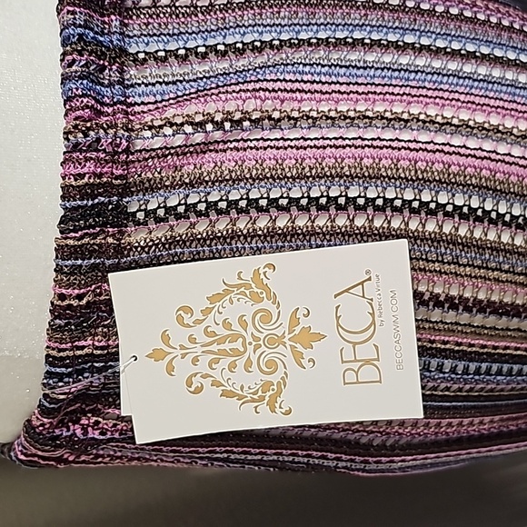Becca Pants Harem Swim Cover-Up Multicolor Drawstring Lightweight Breezy S - Picture 9 of 15